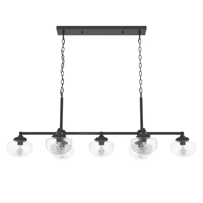 Saddle Creek 7 - Light Kitchen Island Linear Pendant