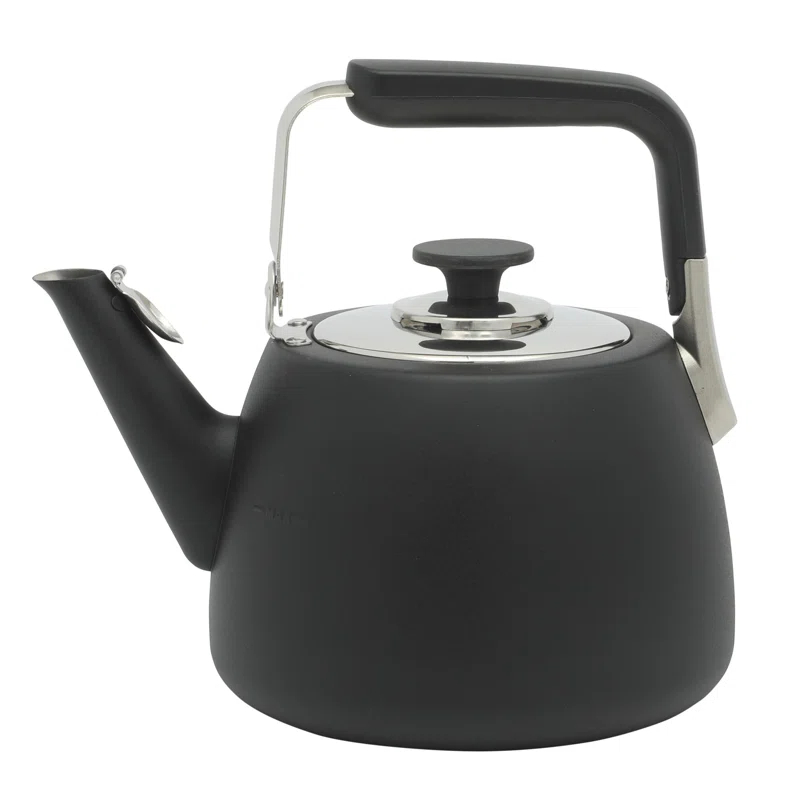 Sur La Table Kitchen Essentials Sur La Table Kitchen Essential Large 2 QT Heavy Gauge Stainless Steel Whistling Tea Kettle