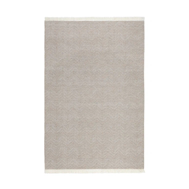 Handmade Flatweave Neutral Gray Rug