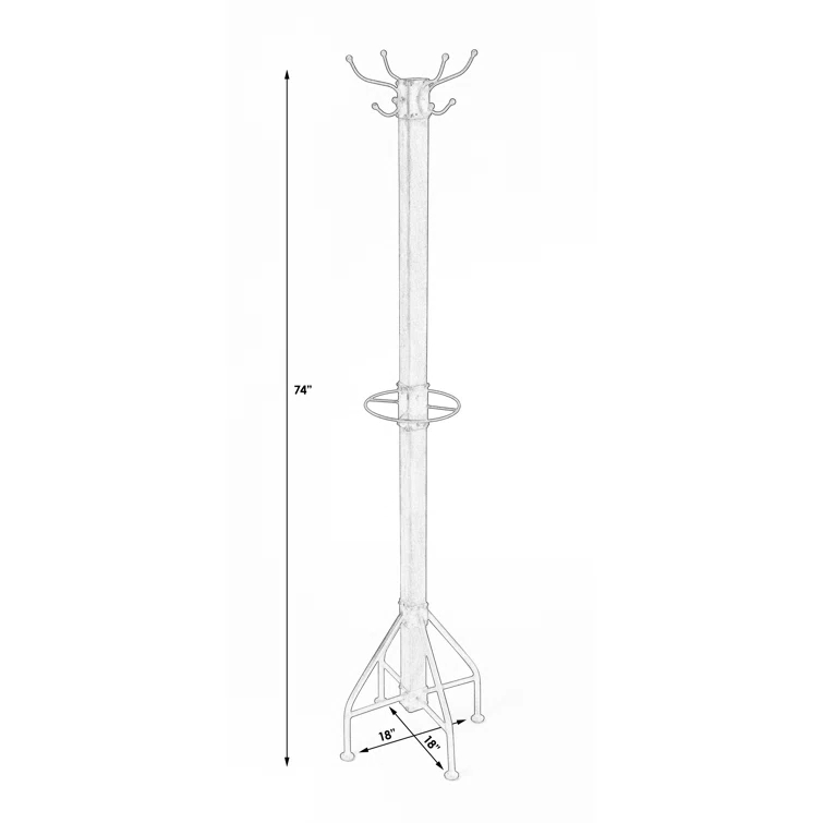 Donan 8 - Hooks Freestanding Coat Rack