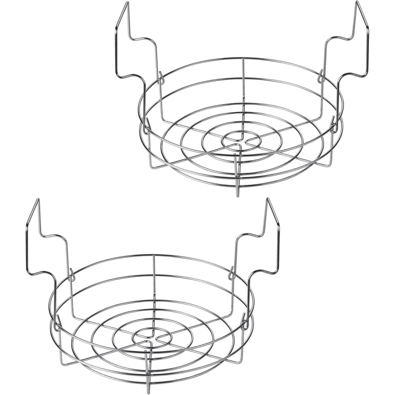 Cook N Home Cook N Home 12-inch Canning Rack, 2 Pack, Stainless Steel Steamer Canning Jar Rack, Kit For Regular Wide Mouth Mason Jars Ball Jars Holds 8 Pint Or 7 Quart Jars
