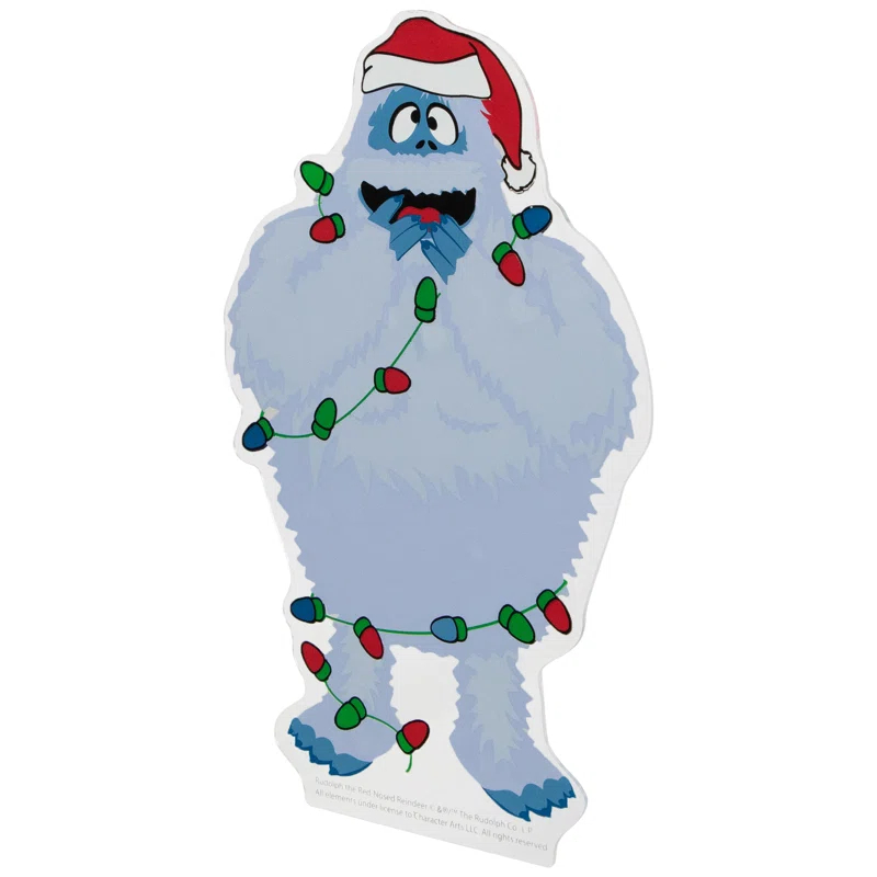 Northlight Seasonal Bumble Wrapped In Lights Double Sided Christmas Window Cling Decoration
