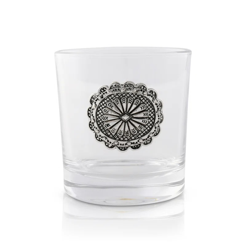 Arthur Court Designs Arthur Court Designs 4 - Piece 12oz. Western Concho Whiskey Glass Glassware Set (Set of 4)