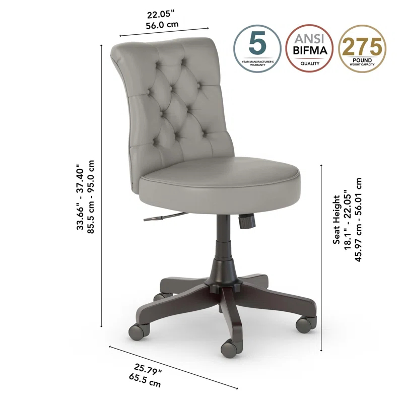 Bush Furniture Leather Task Chair