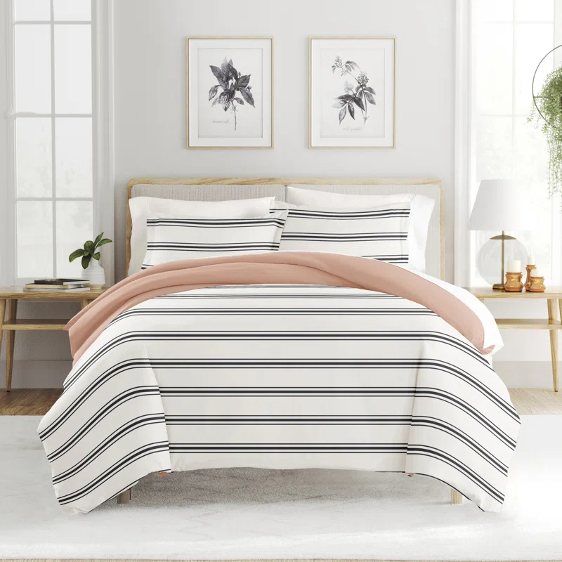 Becky Cameron Desert Stripe Reversible Duvet Cover Set