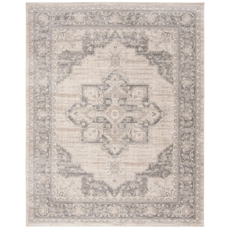 Kelly Clarkson Home Cardy Oriental Cream/Gray Area Rug & Reviews | Wayfair