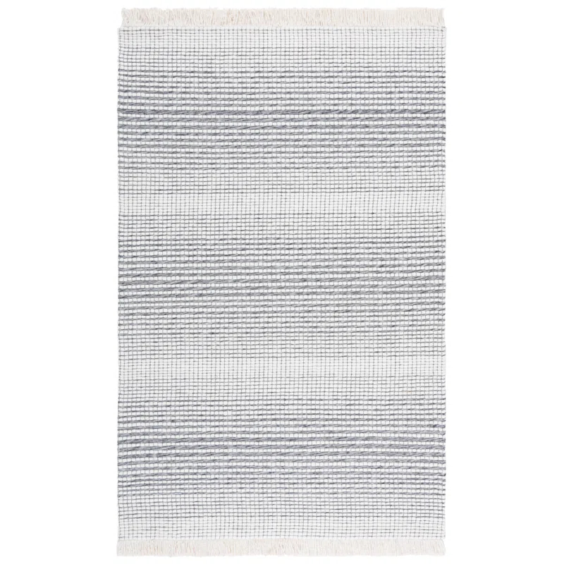 Marbella Hand Woven Wool With Cotton Cloth Backing Striped Rug
