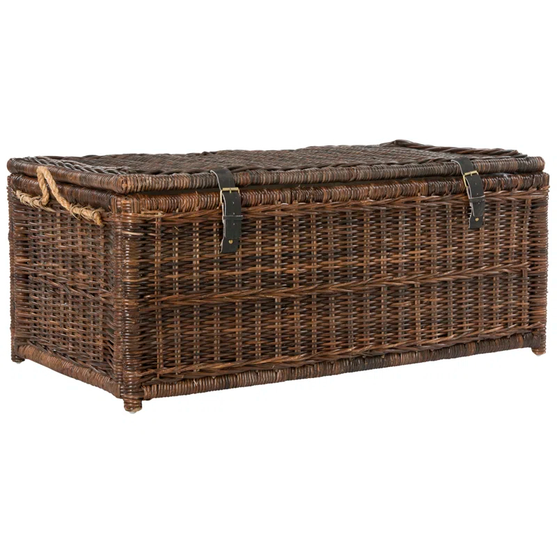 happimess Caden 46" Wicker Storage Trunk
