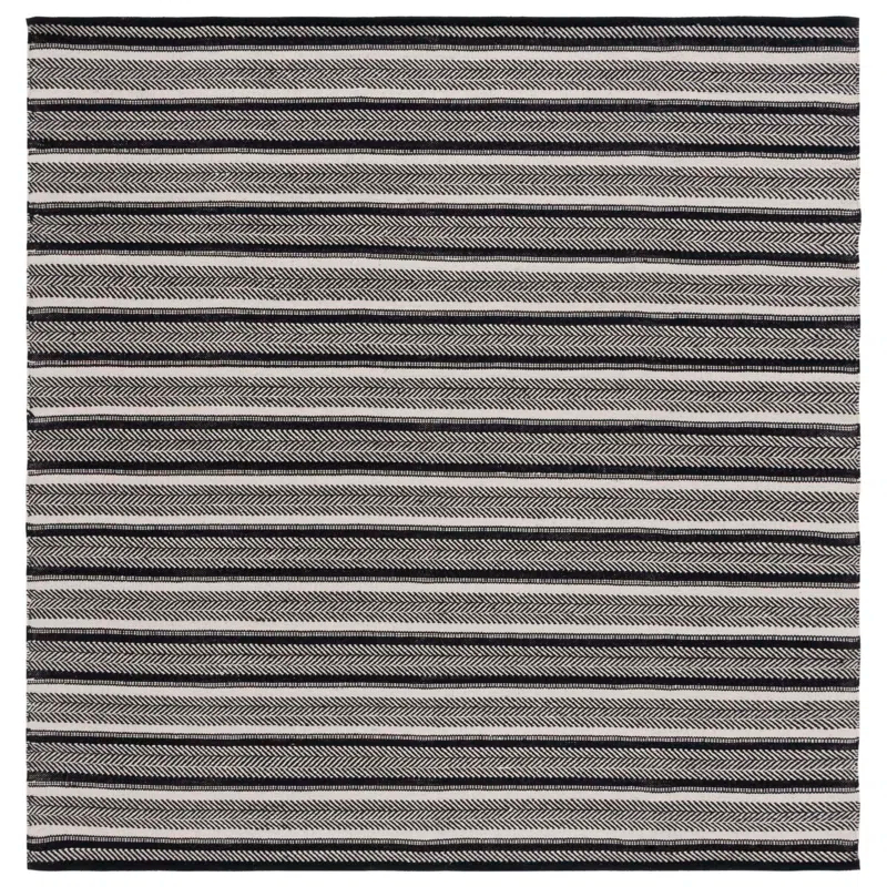 Annia Flat Weave Cotton Striped Rug