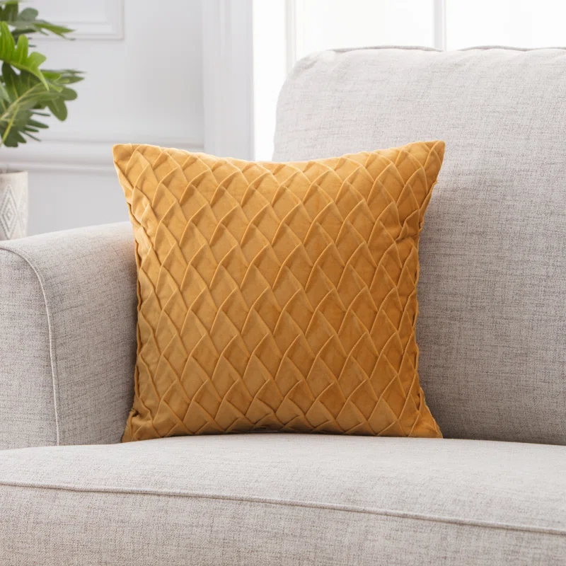 Chanasya Chanasya Gem Textured Velvet Decorative Throw Pillow Cover