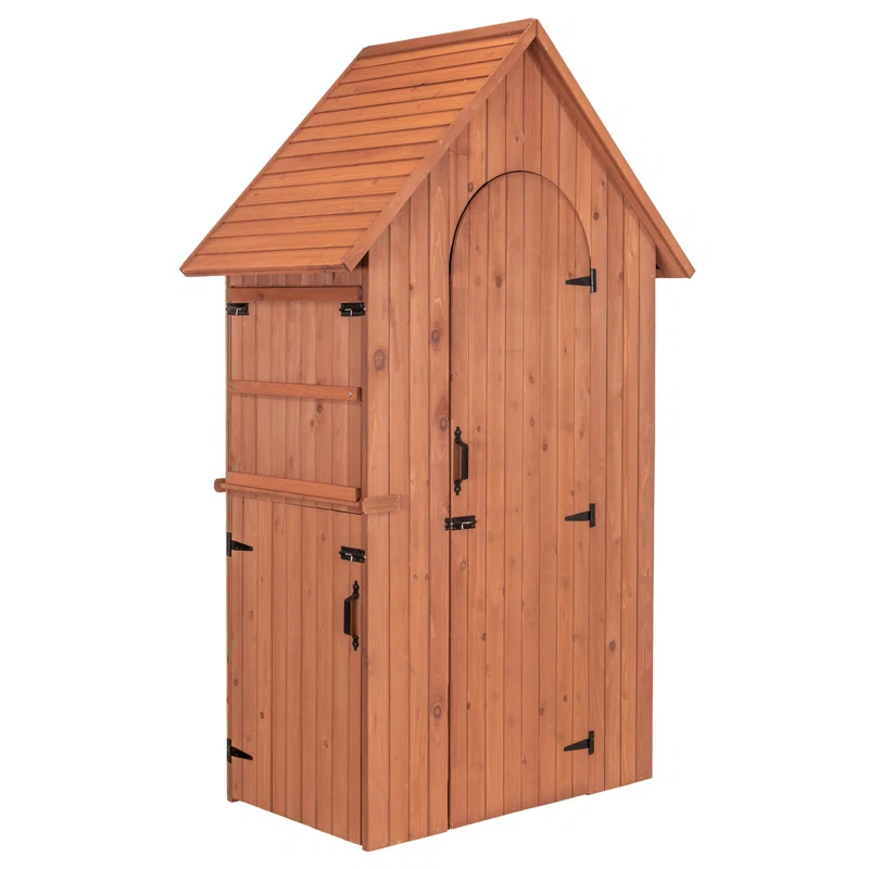 Leisure Season 4 ft. W x 2.5 ft. D Solid Wood Lean-To Storage Shed