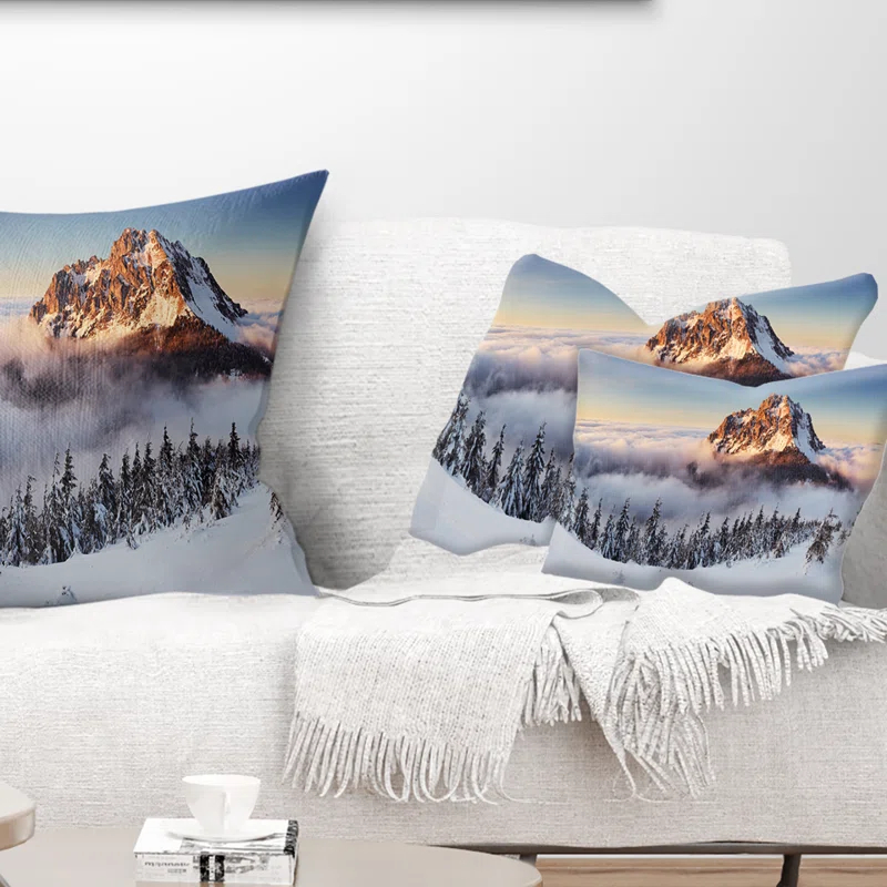 Design Art Reversible Throw Pillow