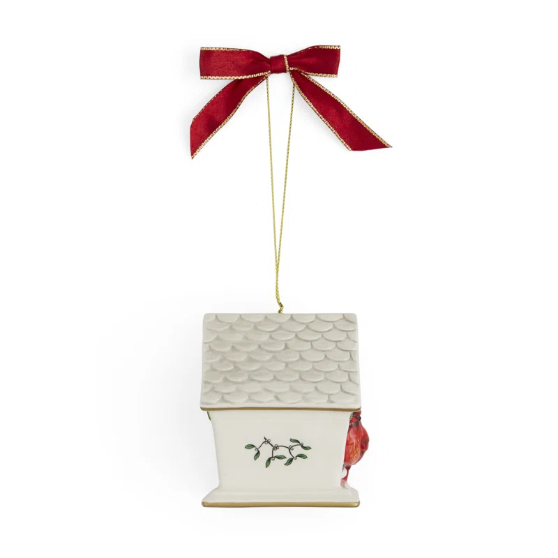 Spode Spode Christmas Tree Birdhouse Ornament 3.5"