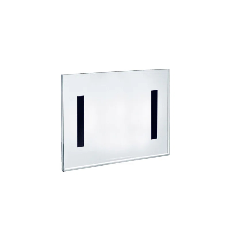Azar Displays Clear Acrylic Magnet Back Sign Holder Frames 10" W x 8" H - Landscape / Horizontal, 2-Pack (Set of 2)