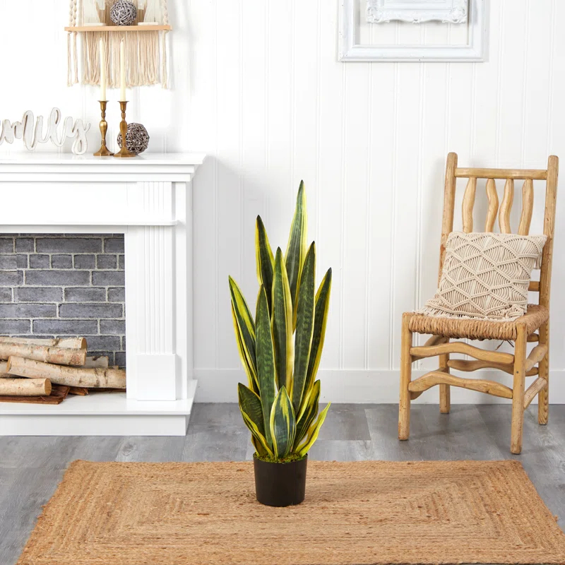Primrue Faux Snake Plant (Sansevieria) Tree in Planter