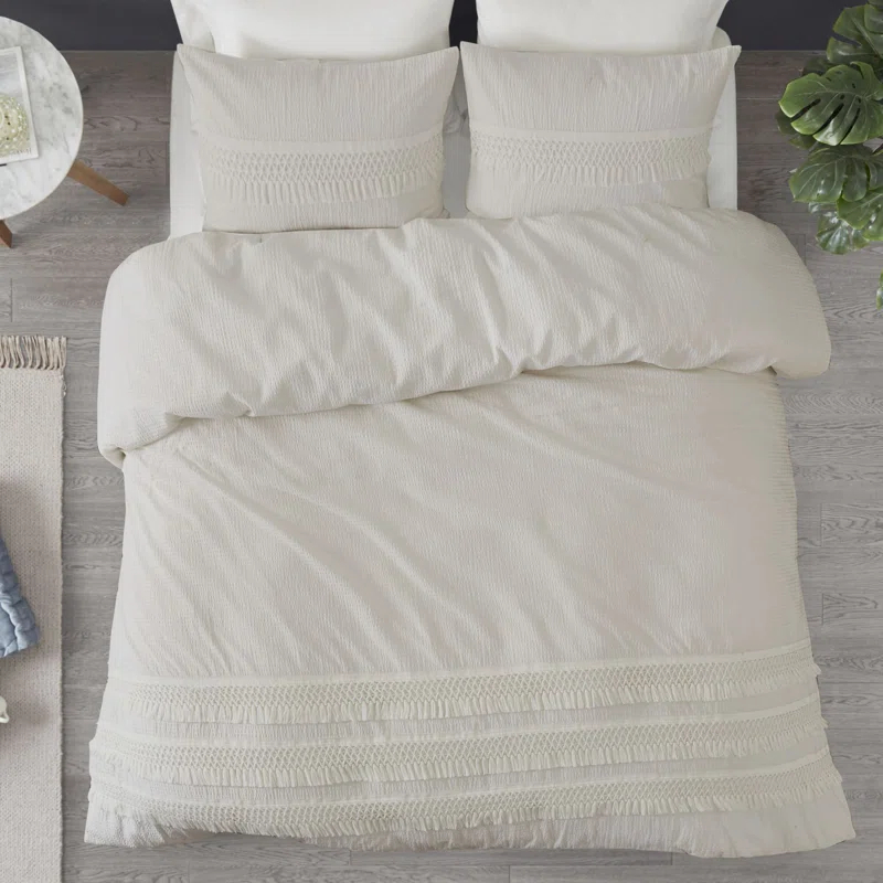 Kelly Clarkson Home Hugo Cotton Seersucker Duvet Cover Set