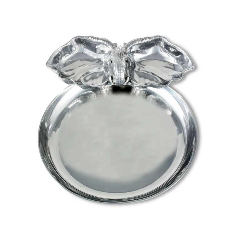 Arthur Court Designs Arthur Court Designs Elephant Aluminum Chips And Dip Platter