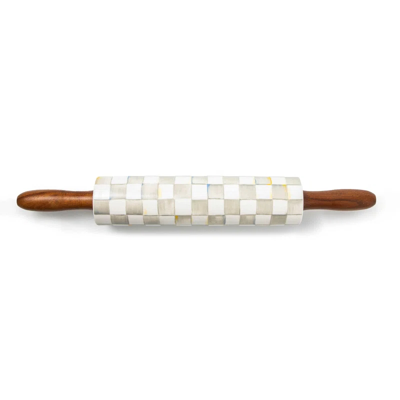 MacKenzie-Childs Sterling Check® Rolling Pin