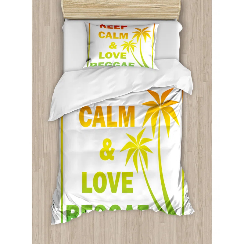 Ambesonne Rasta Modern & Contemporary Duvet Cover Set