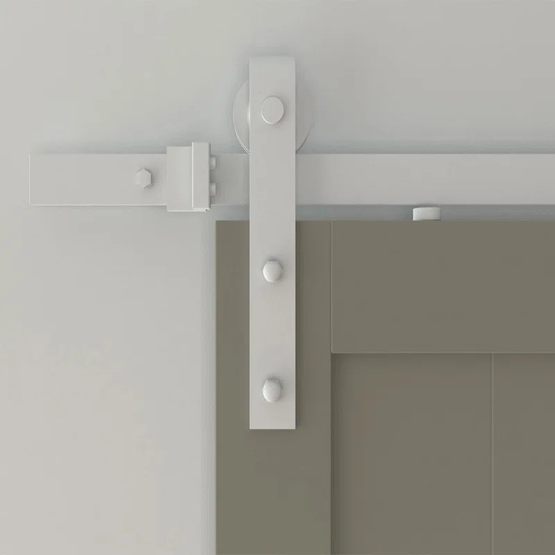Quiet Glide 6.6 Ft. Soft Close Standard Single Barn Door Hardware Kit (Door Not Included)