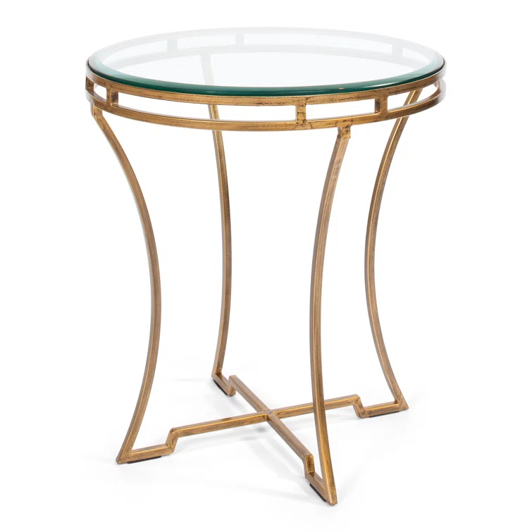 Sarreid Ltd Glass Top End Table