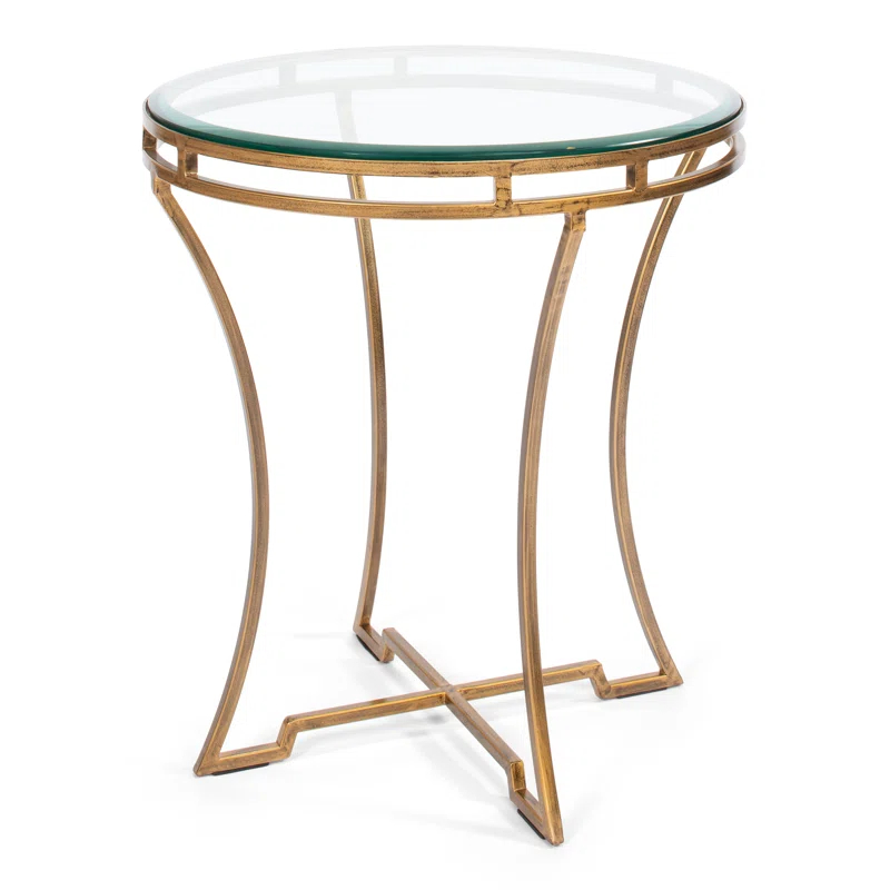 Sarreid Ltd Glass Top End Table