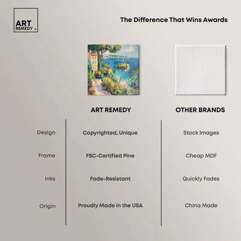 Art Remedy Coastal Dreamscape Canvas Classic Coastal Art by Art Remedy