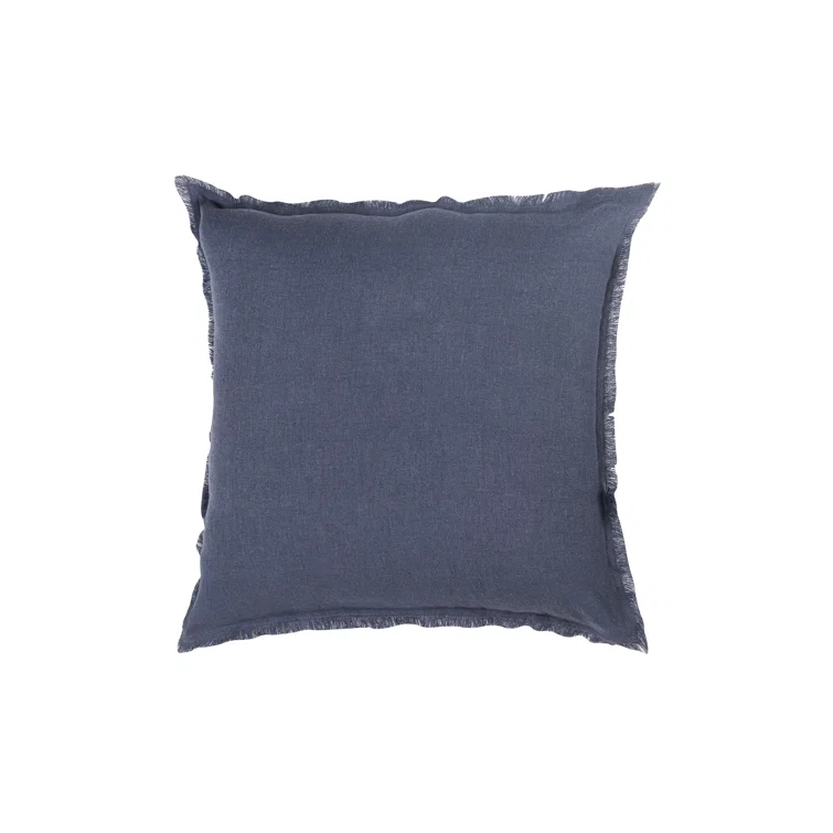 Anaya Fringed Feather Throw Pillow