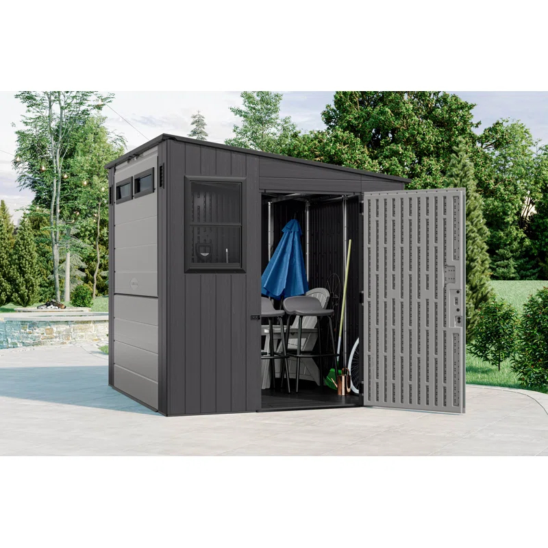 Suncast 8 ft. x 7 ft. Cabana Entertainment Shed