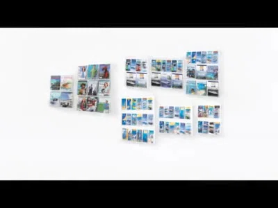 Safco Products Company Clear2c Safco Pamphlet Magazine Rack