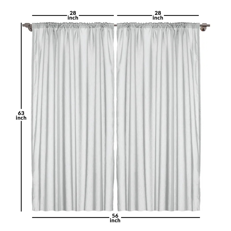 Owls Semi-Sheer Rod Pocket Curtain Panels (Set of 2)