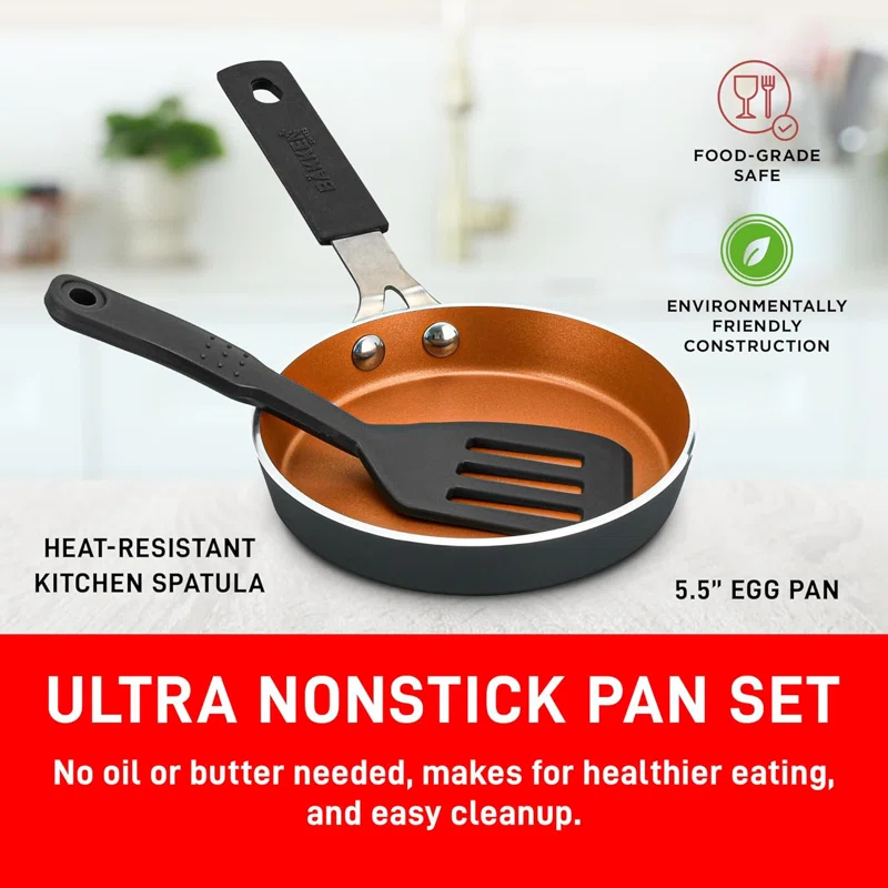 Lifemaster Lifemaster Steel Non-Stick Skillet with Lid