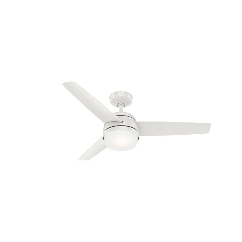48" Midtown 3 - Blade Standard Ceiling Fan with Remote Control and Light Kit Included