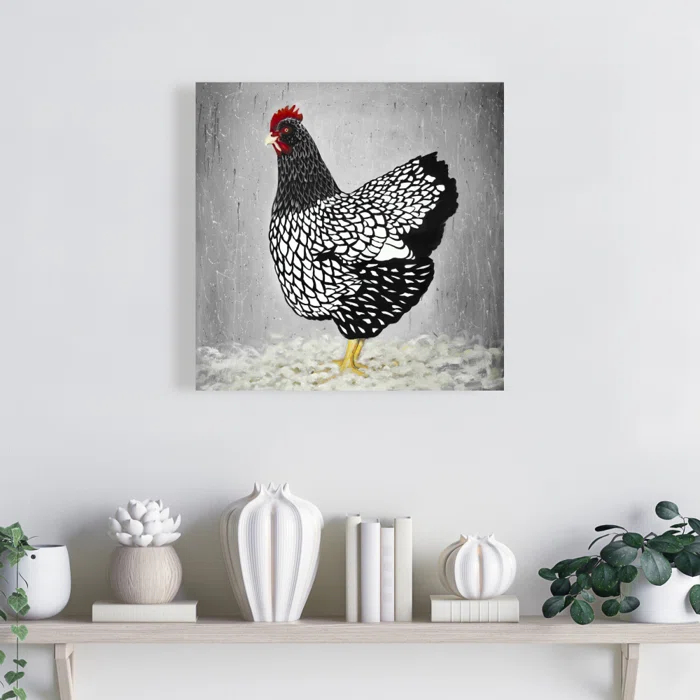 Begin Edition International Inc. " Black And White Wyandotte Hen "