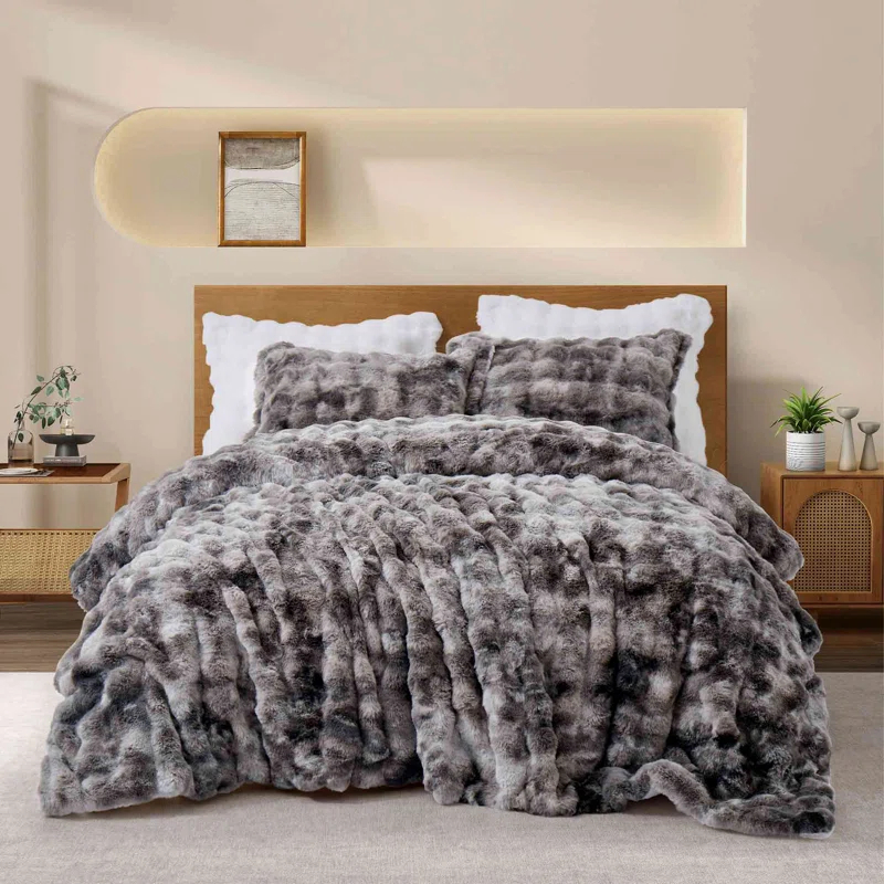 Peace Nest Plush Down Comforter Set