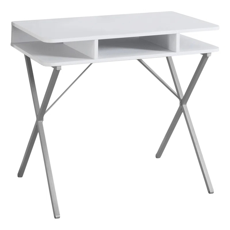 Lux Comfort Metal 30'' h x 19.75'' w Open Front Desk