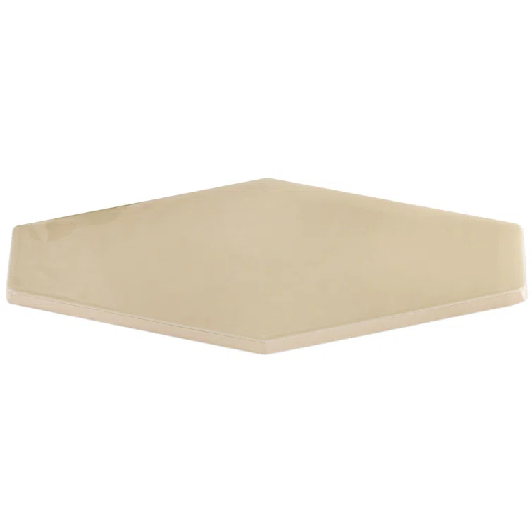 Bond Tile Midland Hexagon 4" x 8" Ceramic Subway Wall Tile (5.38 sq. ft. / box)