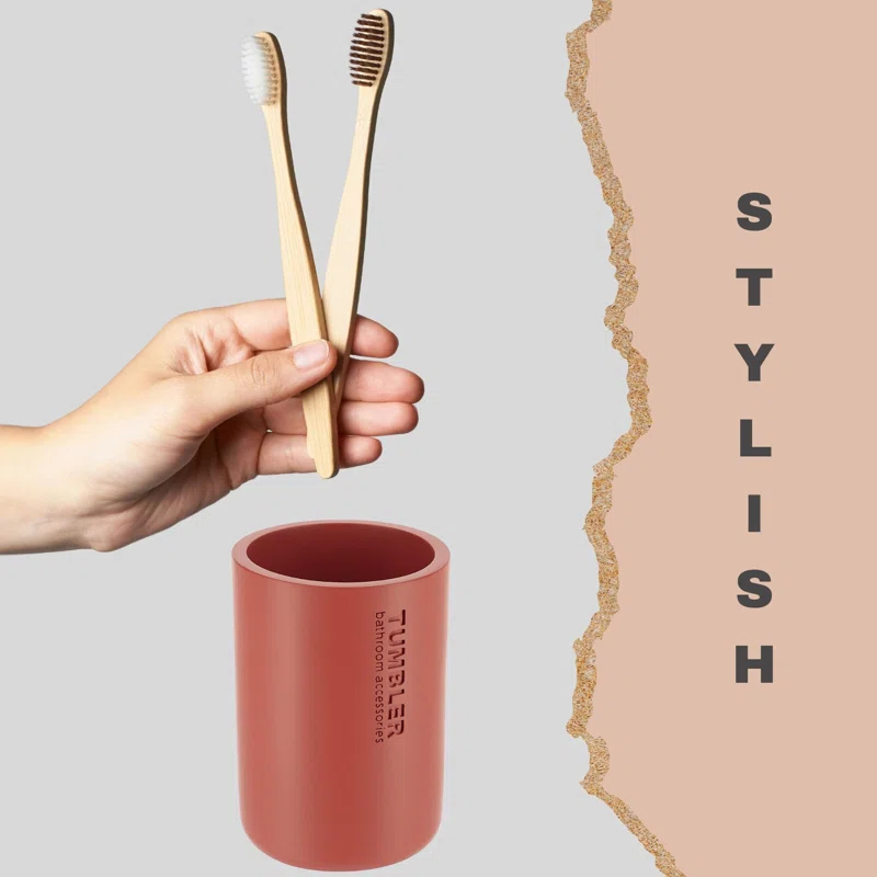 Evideco Bathroom Tumbler / Toothbrush Holder Willis Collection | Wayfair