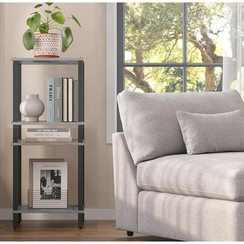 The End Table, Set of 2, Side Table, Nightstand, 2-Tier Storage Shelf, Sofa Table for Small Space