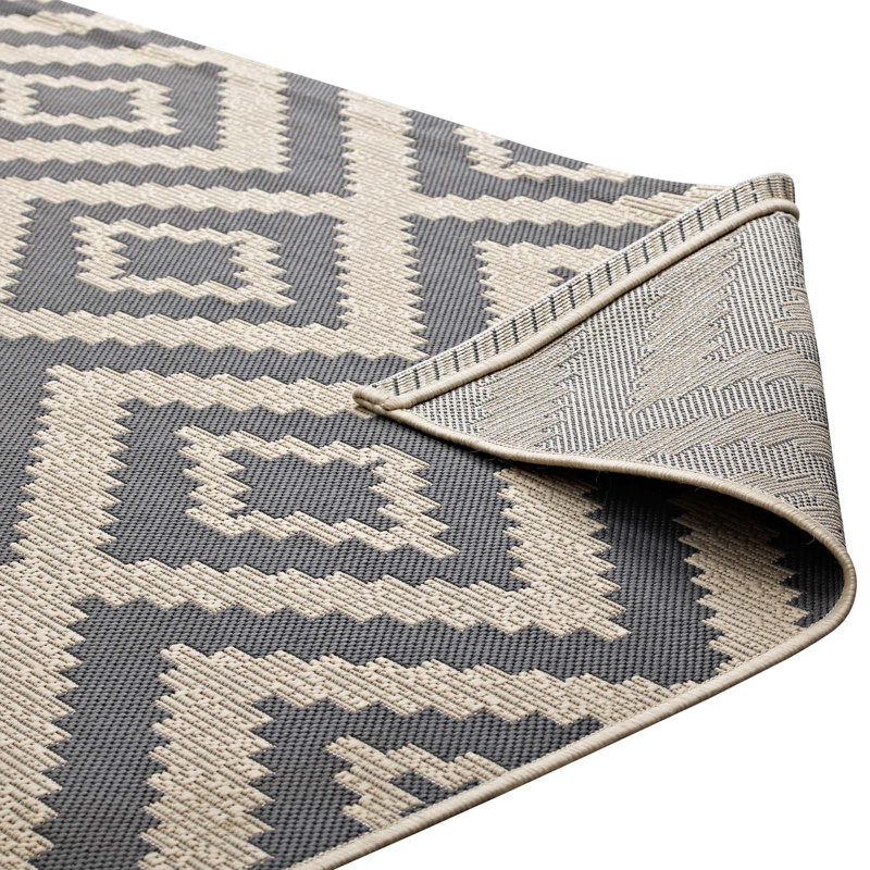 Modway Modway Jagged Geometric Diamond Trellis Indoor and Outdoor Area Rug