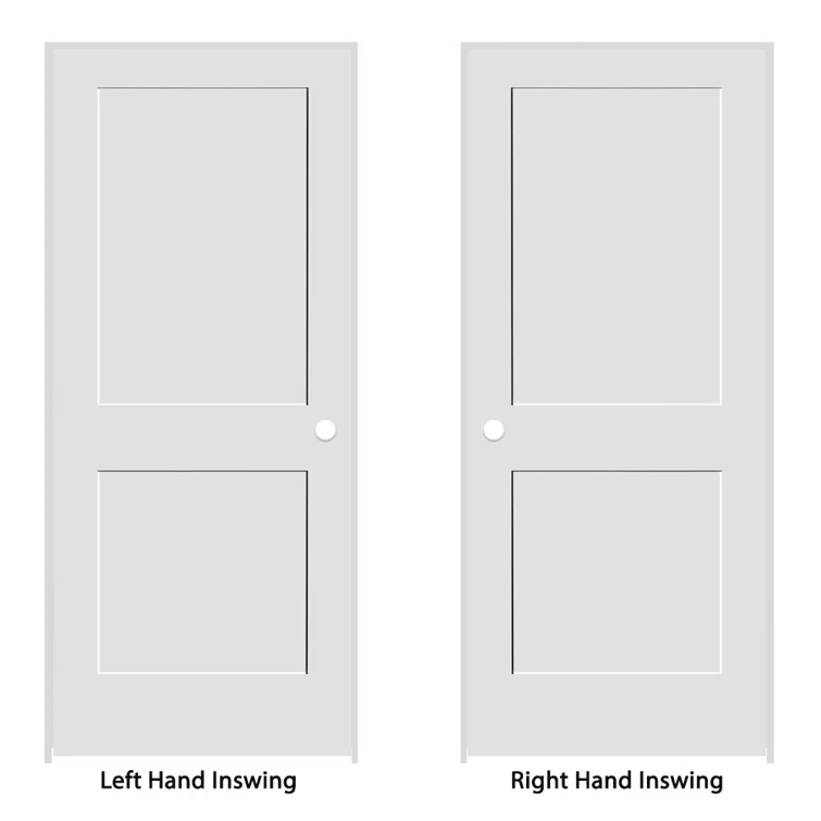 Trimlite Primed 2 Panel Interior Shaker Door Prehung with 4-9/16" Jambs