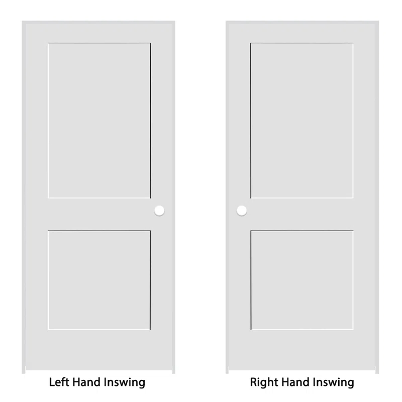 Trimlite Primed 2 Panel Interior Shaker Door Prehung with 4-9/16" Jambs