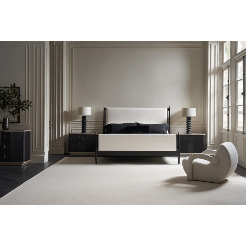 Caracole Modern Rhythm Upholstered Standard Bed