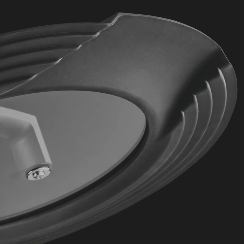 BergHOFF BergHOFF Gem Downdraft 3Pc 18/10 Stainless Steel Fry Pan Set With Black Handles