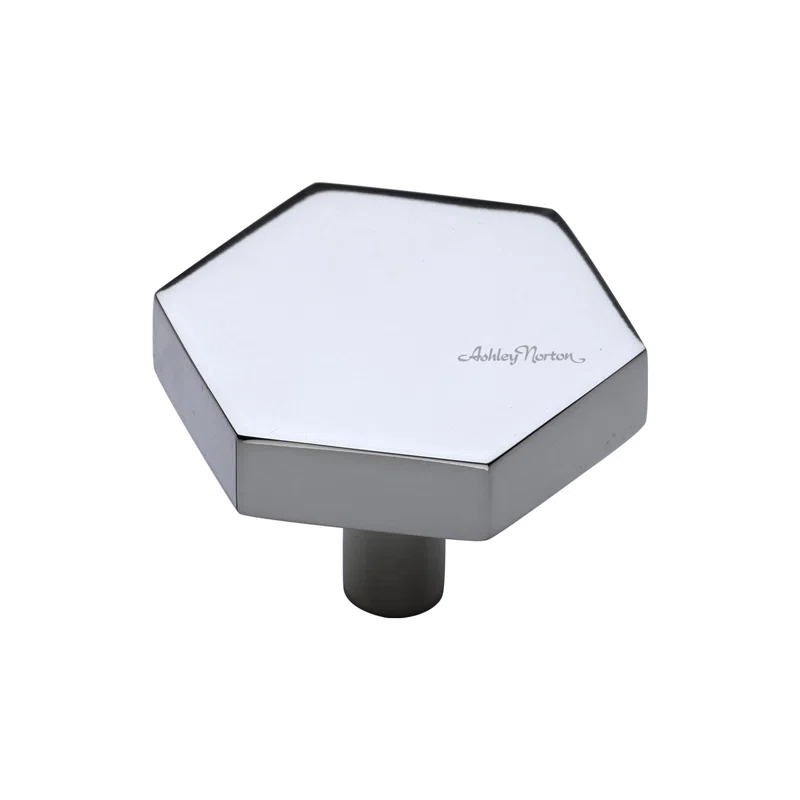 Ashley Norton Oversized Hex 1 3/4" Length Geometric Knob