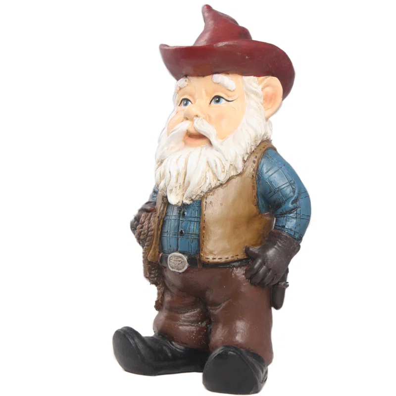 Hi-Line Gift Ltd. Wild West Cowboy Gnome Garden Statue