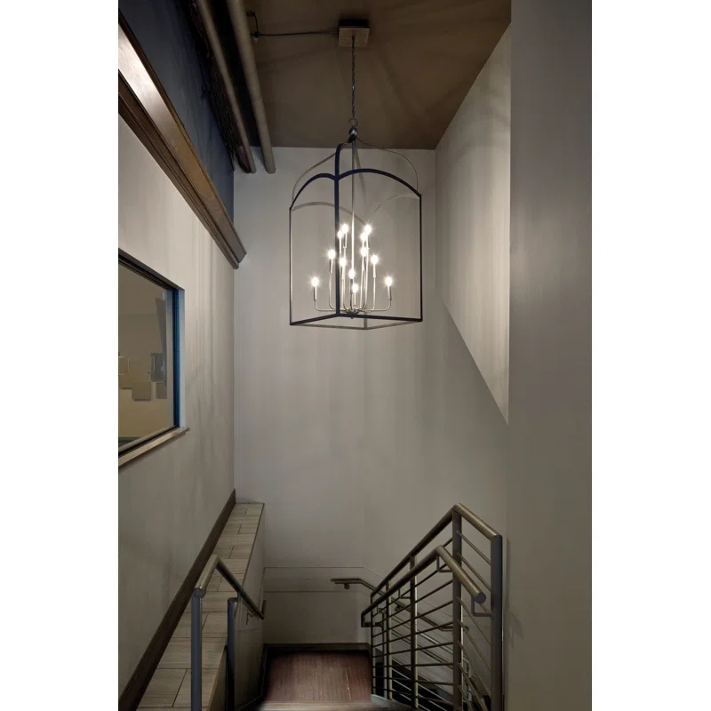 Hinkley Clarendon 12 - Light Lantern Tiered Chandelier