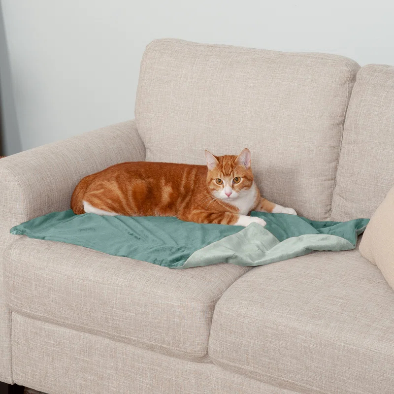 FurHaven Waterproof Faux Velvet Throw Blanket