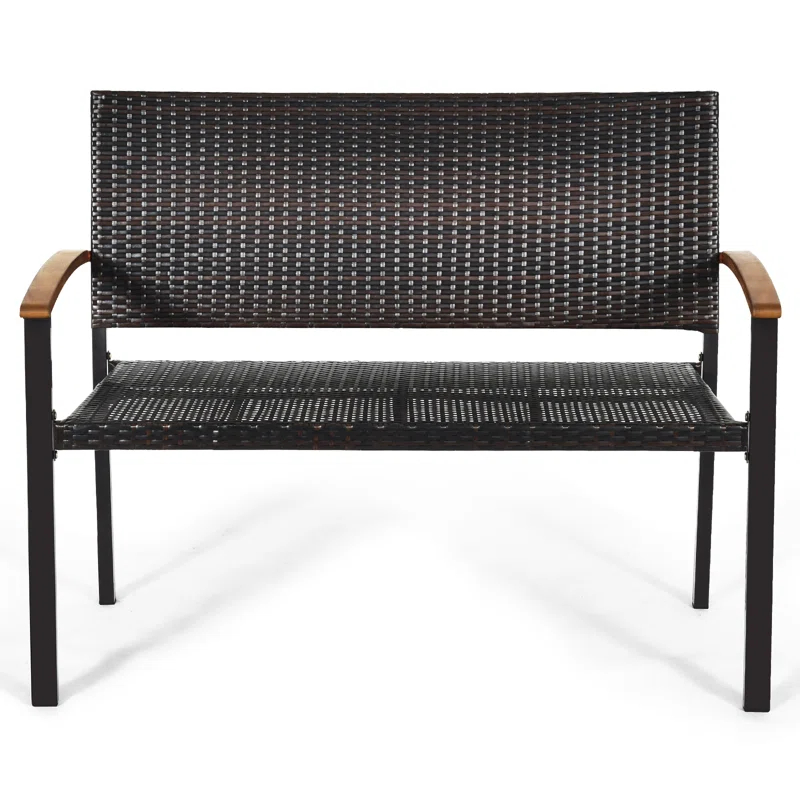 Red Barrel Studio® Alisanne Steel Outdoor Bench