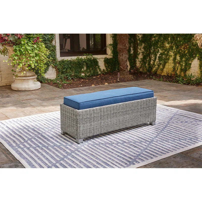 Latitude Run® Lylou Beach Rattan Picnic Bench | Wayfair